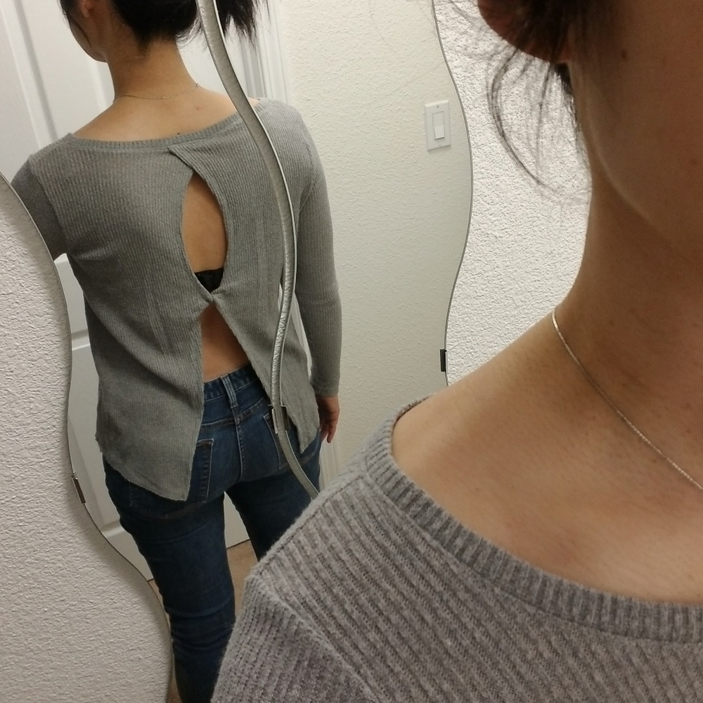 American Eagle Outfitters Keyhole Back Sweater
